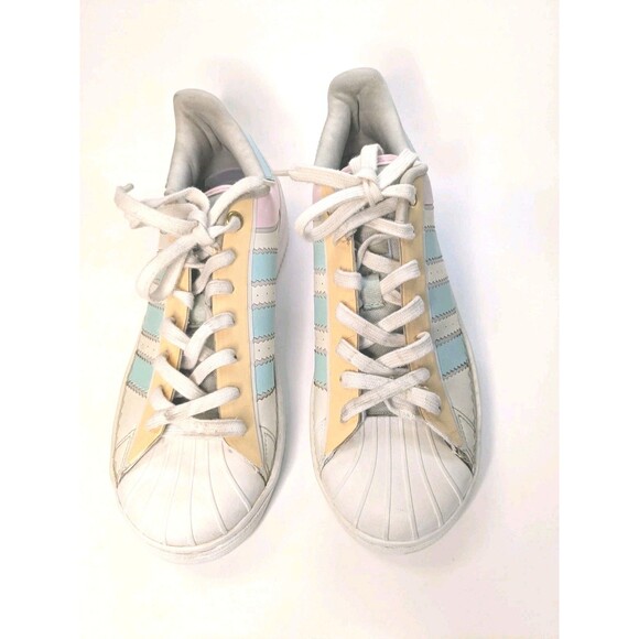 Adidas Superstar OT Tech H05637 Pastel Halo Mint Pink Cream Women’s 8 Shell Toe - Picture 2 of 10